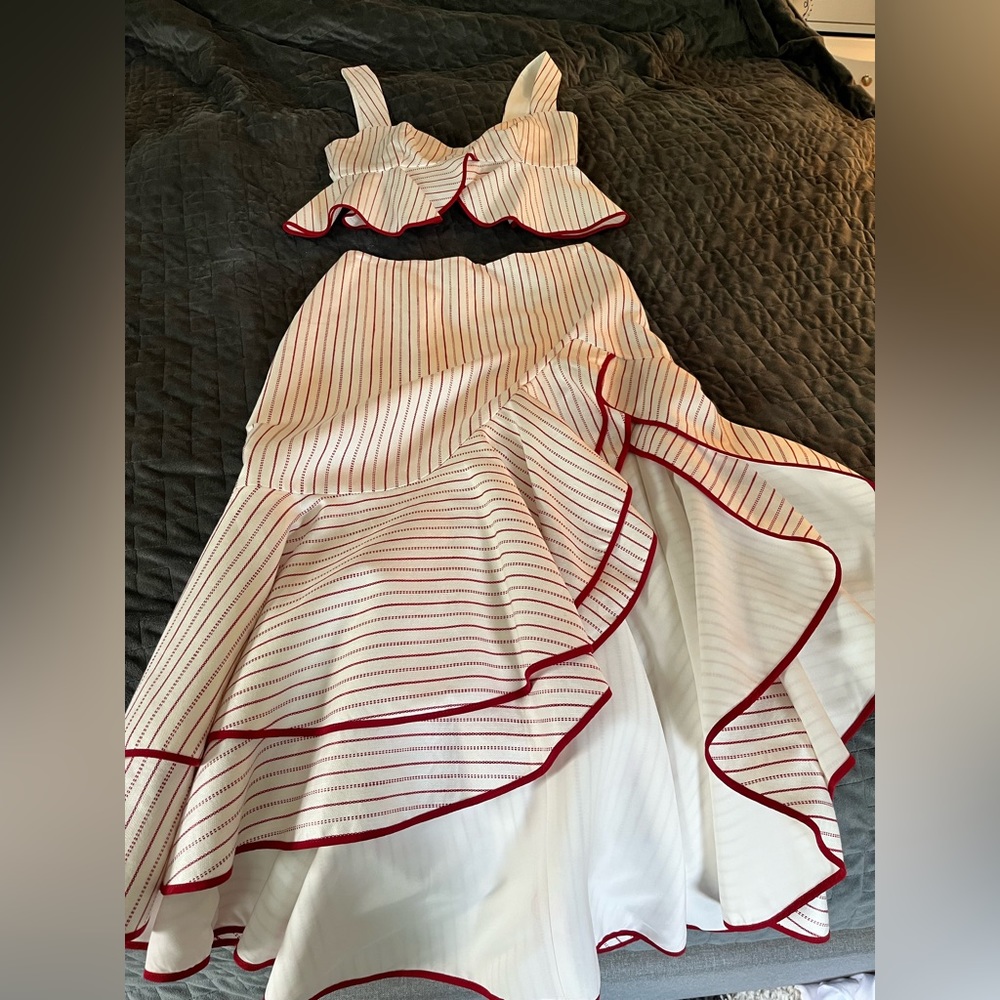 Alexis cropped top and skirt matching set. Price for set is $125